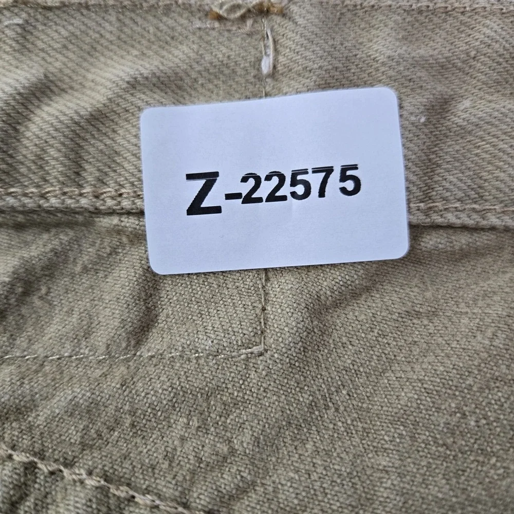 VINTAGE Levi's 501 Men Jeans 36X32 Khaki Original Fit Straight Twill 24